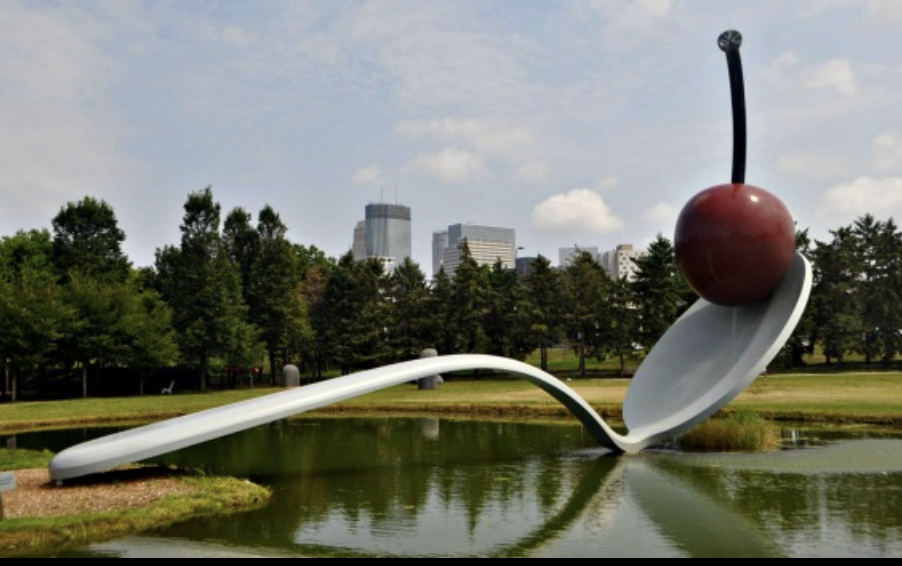 minneapolis-cherry-spoonbridge-sculpture-garden | Team Building Activities & Techniques Spoonbridge and Cherry sculpture at the Minneapolis Sculpture Garden — symbolizing how Minnesota blends history, creativity, and modern art.