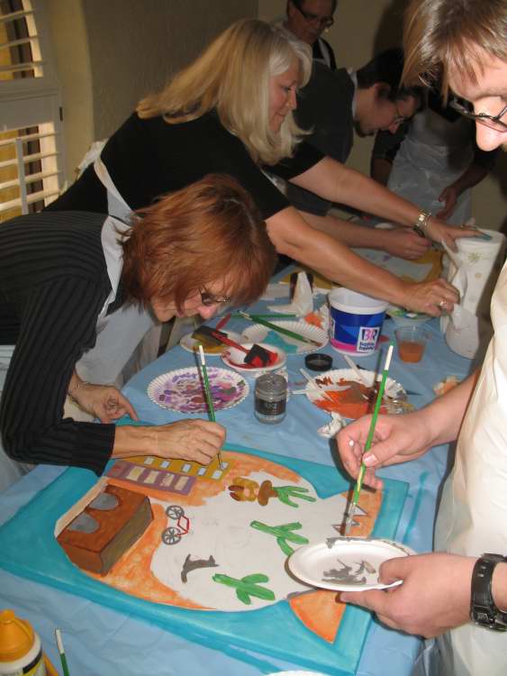 Venture Up ArtRageous art painting team building