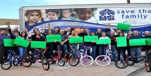Venture Up Save the Family Arizona Charity Bike Building for kids Team Building