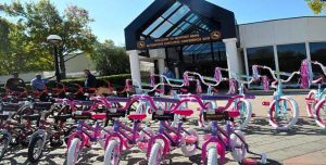 Venture Up Newport News Charity Bike Building for kids Team Building