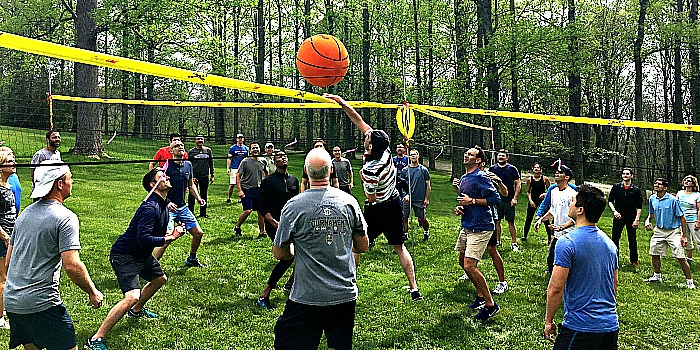 Venture Up 4 Way Volleyball Outdoor Team Building 
