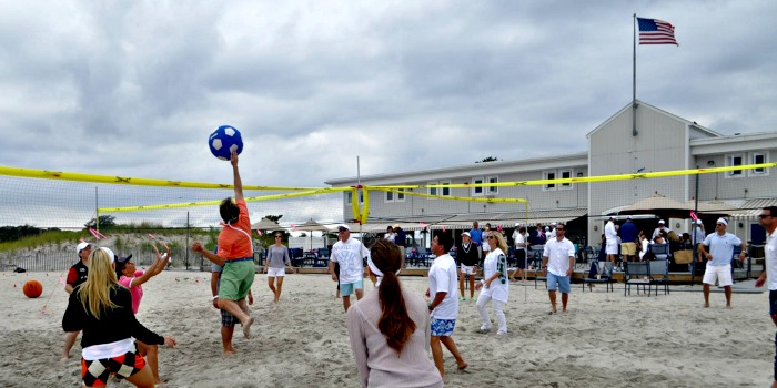 Venture Up YPO Beach Team Building 4 way Volleyball Olympics