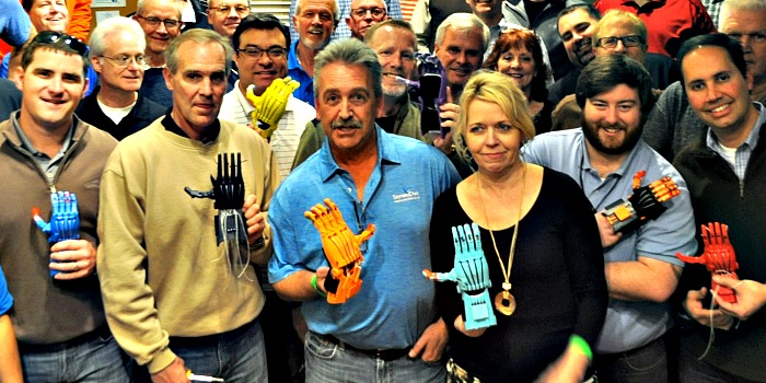 Venture Up 3D printed prosthesis CSR Team Building