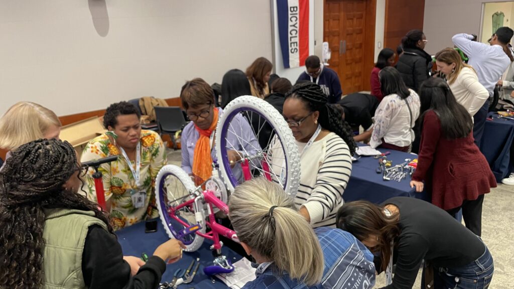 Bike Building Team Event Venture Up